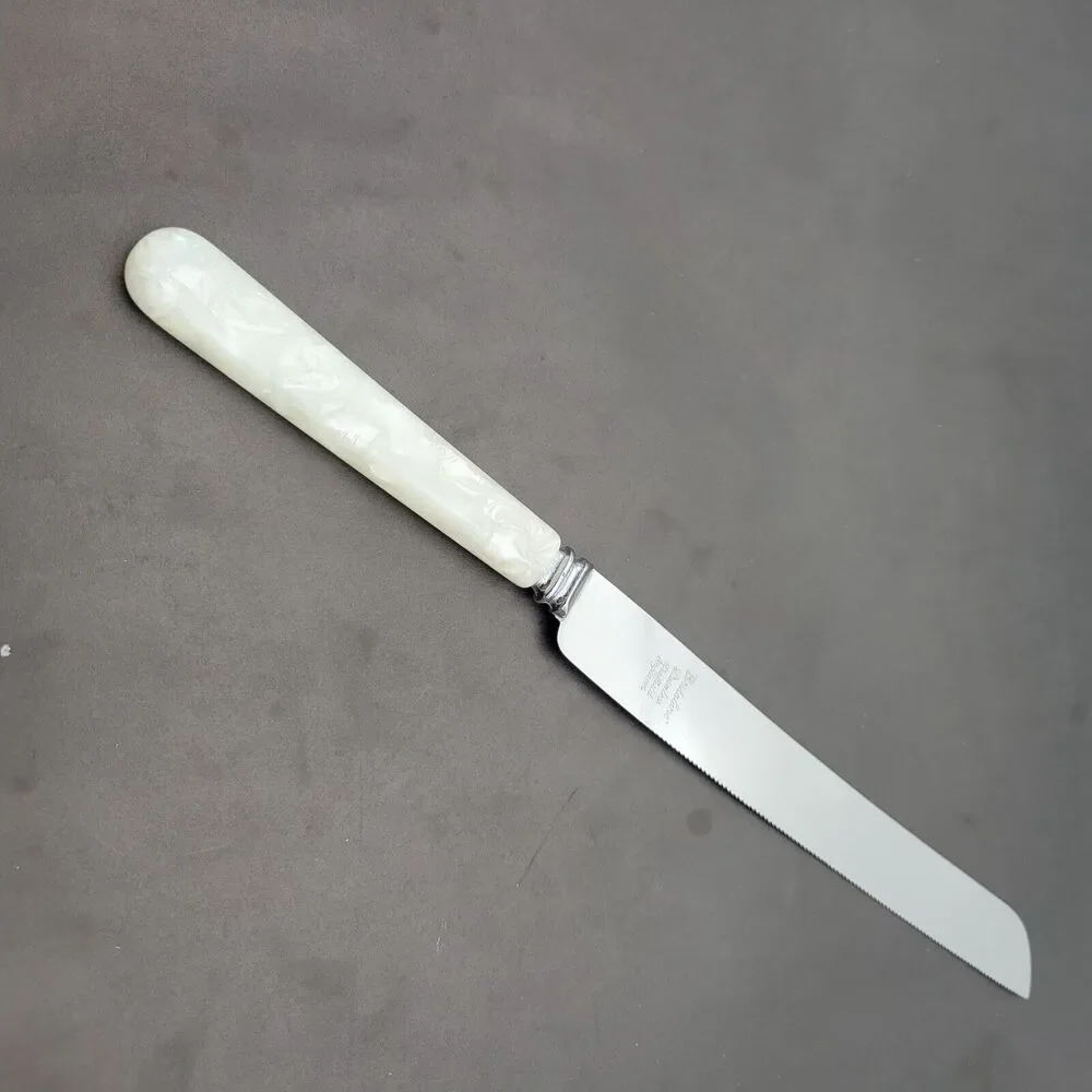 Bridalane Stainless Steel Carving Knife Faux Pearl 12.5” Sheffield England